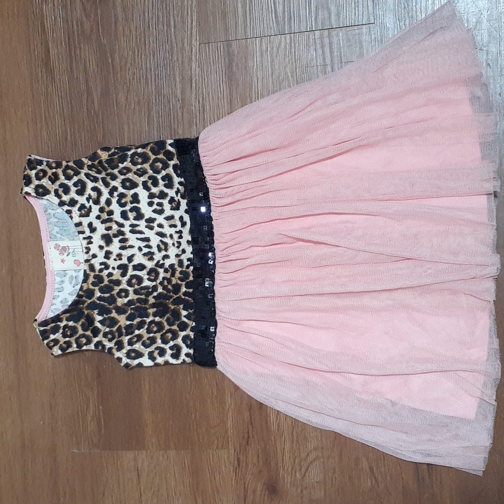 Toddlers dresses pink and brown